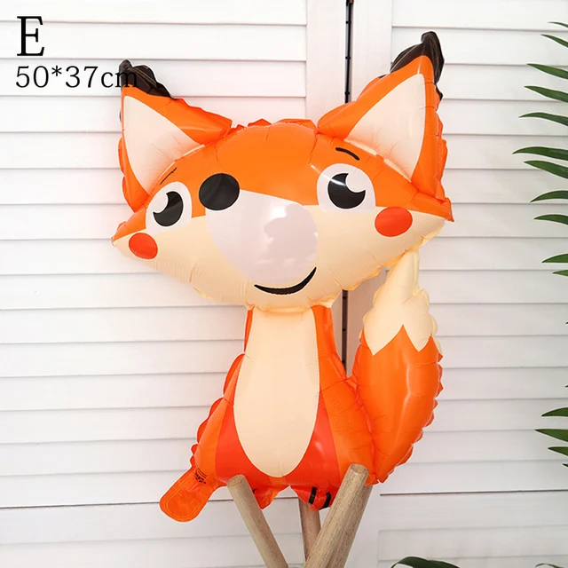 Cartoon Animal foil balloon Animal Cute Fox panda octopus starfish Birthday party Decor Baby Shower Holiday Kids Toys Balloons 5