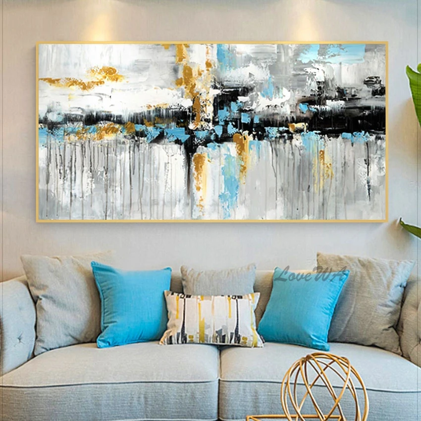 

Thick Oil Painting Wall Decoration Christmas Gift Pure Hand Painted Abstract Oil Painting Art For House Wall Show Pieces