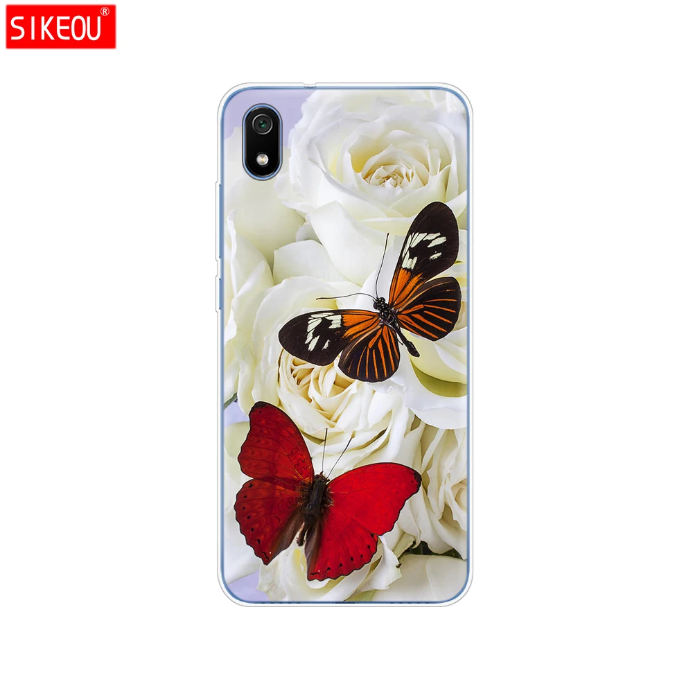 Силиконовый чехол для xiaomi redmi 7a, чехлы с полной защитой, мягкая задняя крышка из ТПУ для redmi 7 a, бампер hongmi 7a, чехол для телефона - Color: 33967