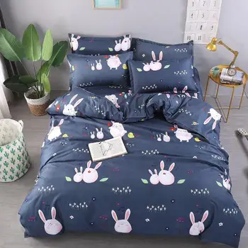 

37 Animals 4pcs Girl Boy Kid Bed Cover Set Duvet Cover Adult Child Bed Sheets And Pillowcases Comforter Bedding Set 2TJ-61008