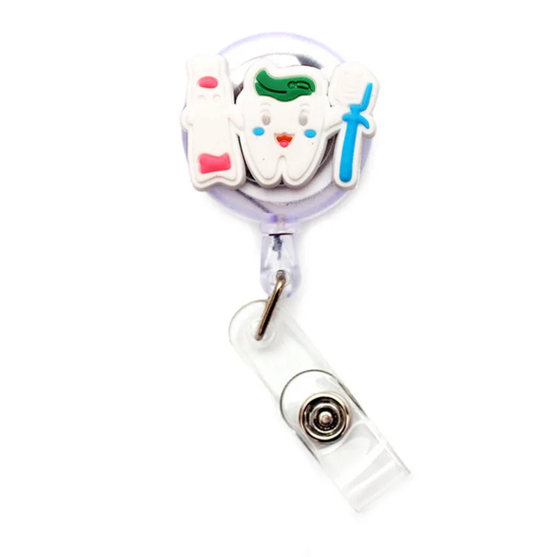 Porta Badge Retrattile a Tema infermieri e medicina 19 Accessorio per badge a tema dentale