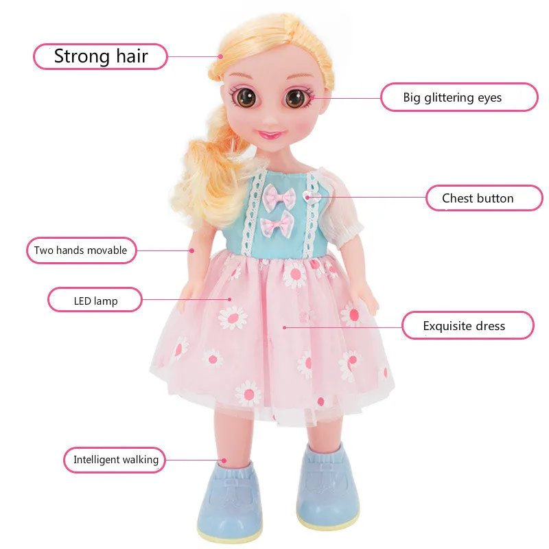 Интеллектуальная кукла, которая может спеть, говорить и ходить, имитация разговора, танцы, детские головоломки, игрушки, день рождения, девочка