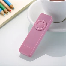 2 шт Портативный USB Спорт U диск мини Mp3 музыкальный плеер Поддержка 32 Гб TF карта(черный и розовый