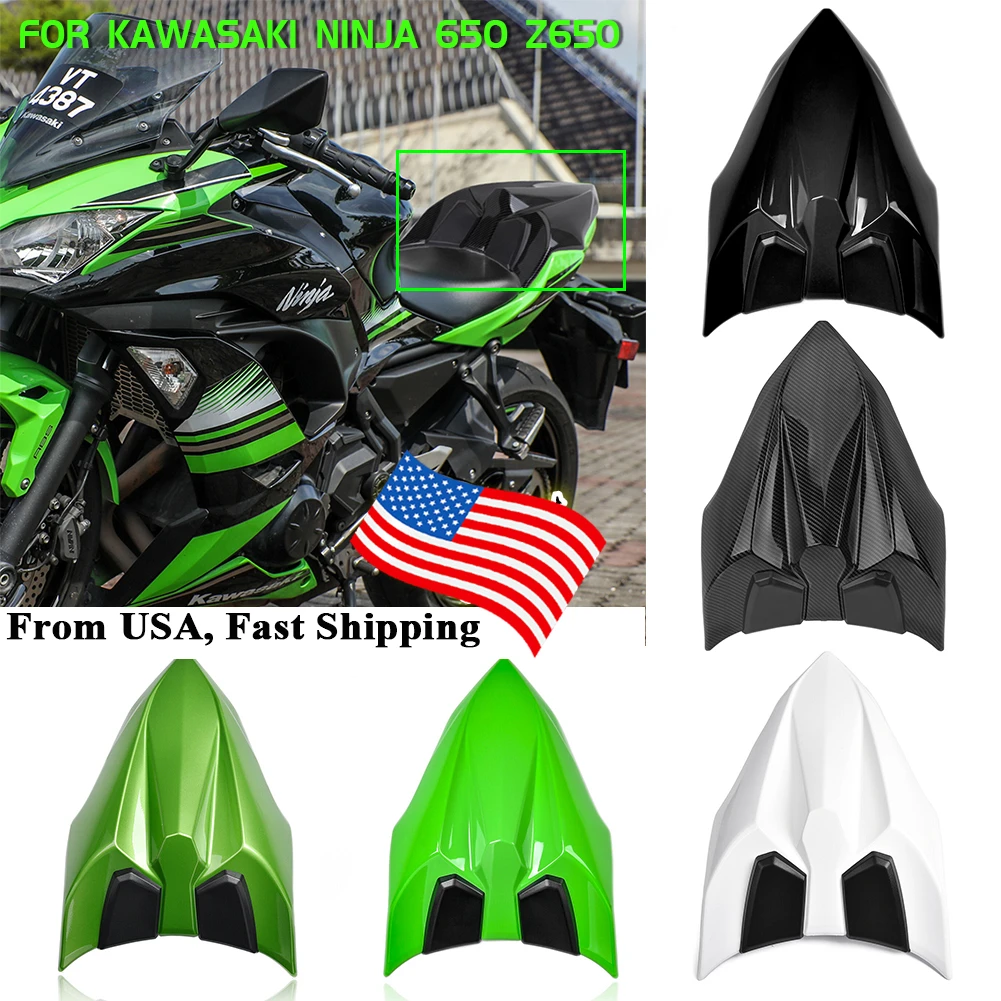 Motorcycle Seat Cover For Ninja 650 2021 2020 2019 2018 2017 Carbon Rear Passenger Hump Fairing Cowl Z650 Accessories|Covers & Ornamental Mouldings| - AliExpress