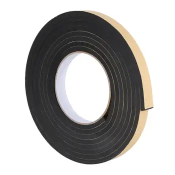 

3Mx15Mmx5Mm Rectangle Weather Stripping Sponge Foam Rubber Strip Tape Door Seal