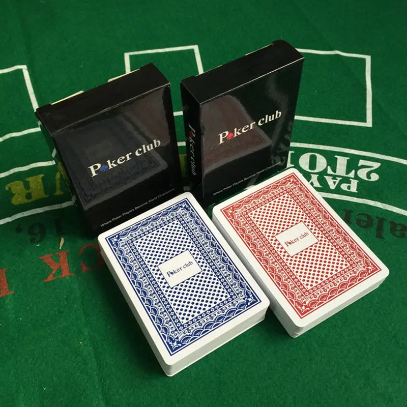 K8356 гладкие водонепроницаемые 10 компл./лот Baccarat Texas Hold'em пластиковые игральные карты ПВХ покер клуб карты; настольные игры 2,48*3,46 дюймов - Цвет: 5Red and 5Blue