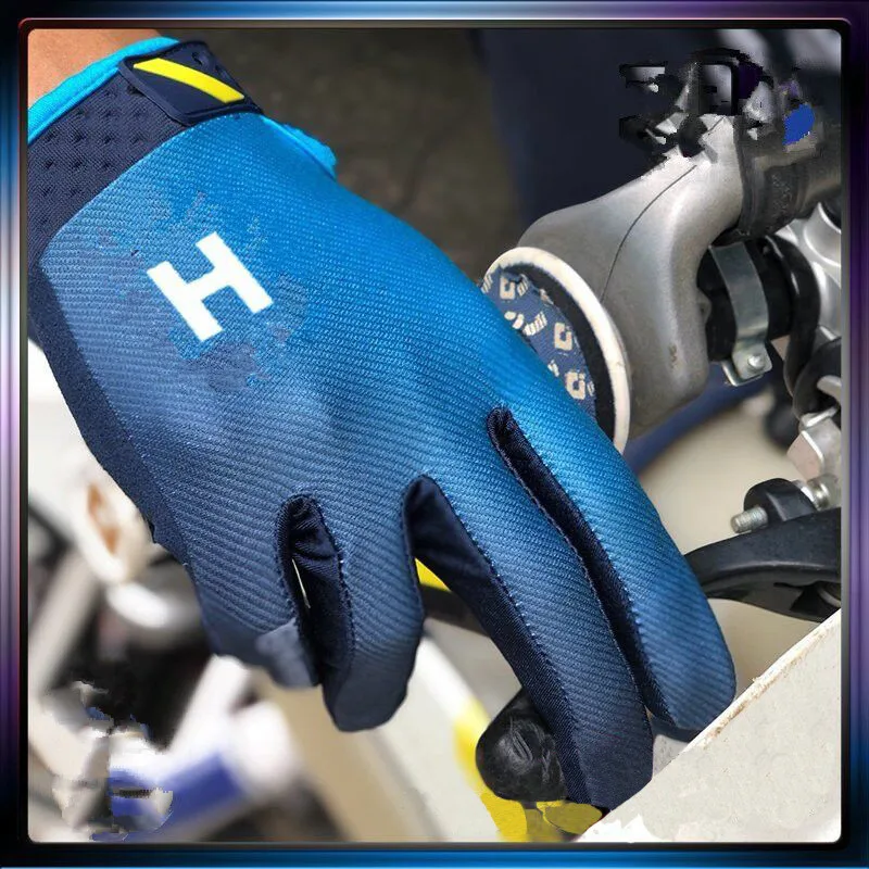 

2019 Blue Husqvarn Fade MX Motocross Enduro BMX Moto Dirt Bike Motocross Gear off-road Racing GLOVES