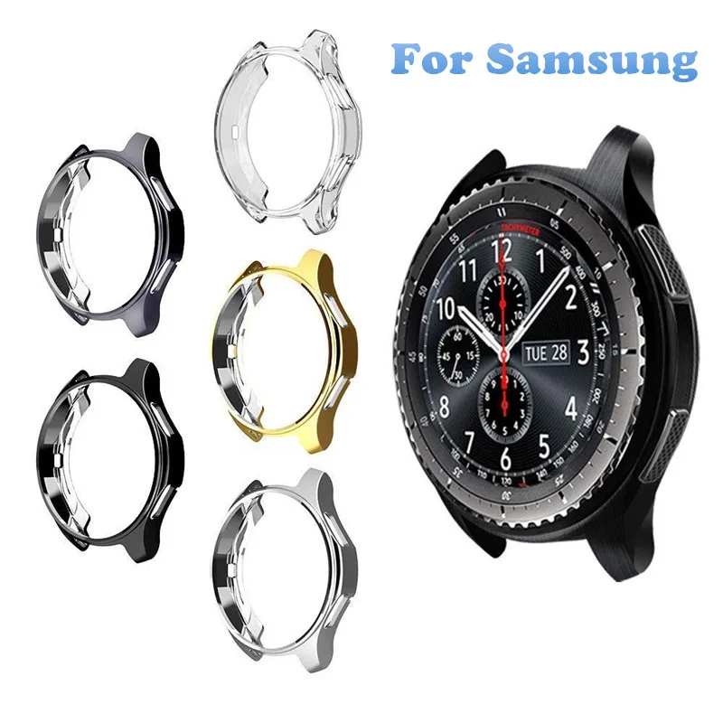 

Capa Estojo Case for Samsung Galaxy Smart Watch s4 s3 Active Cover Protective Shell Soft Plating Etui Accesorios Capinhas Fundas