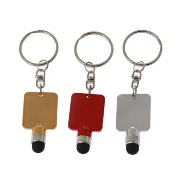 

1 PC Universal Plastic Capacitive Touch Screen Stylus Pen Touch Pen Keychain for Tablet PC Pad Phone Rectangle Pen