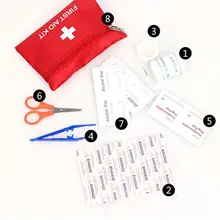 [ Hot Sale ] First Aid kit Waterproof Mini Outdoor Travel Car first aid box Small Medical Box Emergency Survival kit Household