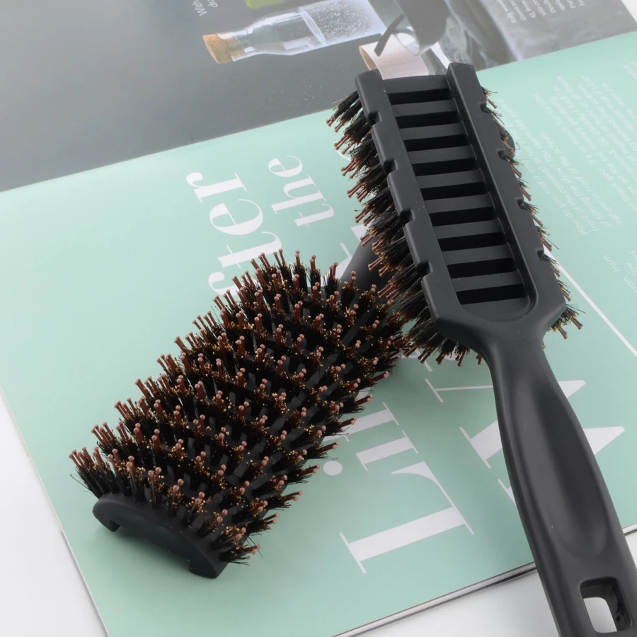 1pc Black Detangling Hair brush bristle pompadour Detangle Hair comb