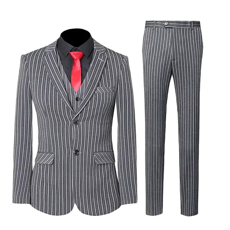 plus size striped suit