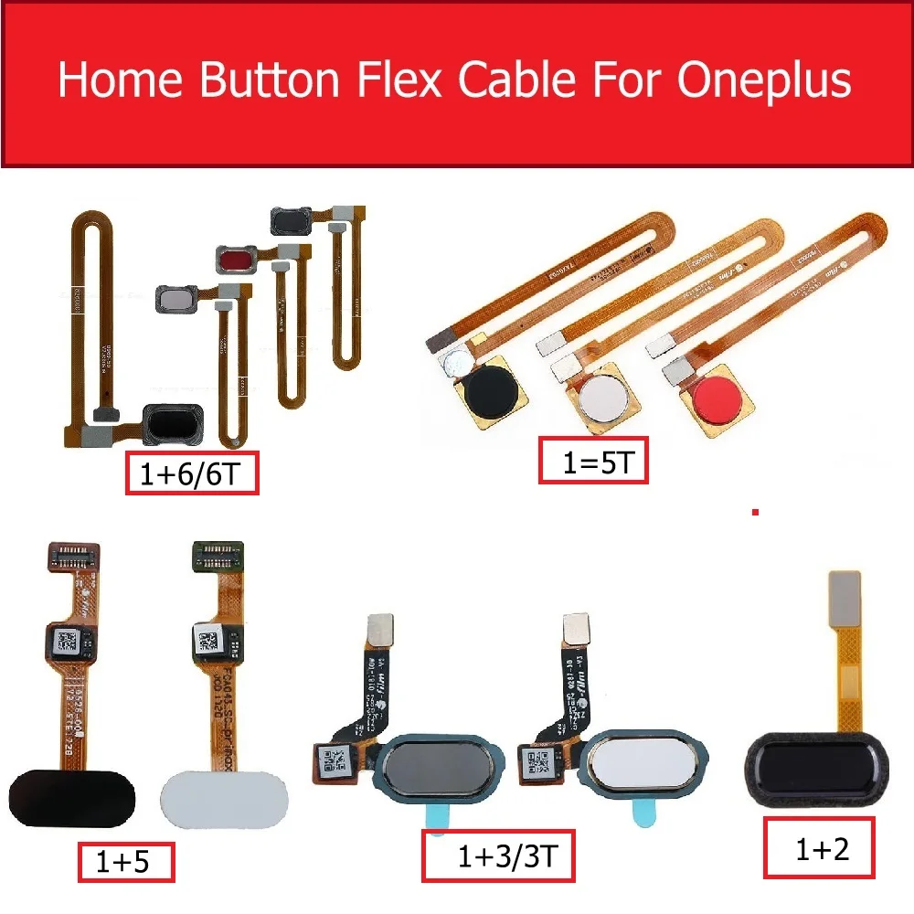 

Genuine Home Button Fingerprint Sensor Flex Cable For Oneplus 2 3 3T 5 5T 6 6T Menu Return Key Touch Flex Ribbon Repair Parts