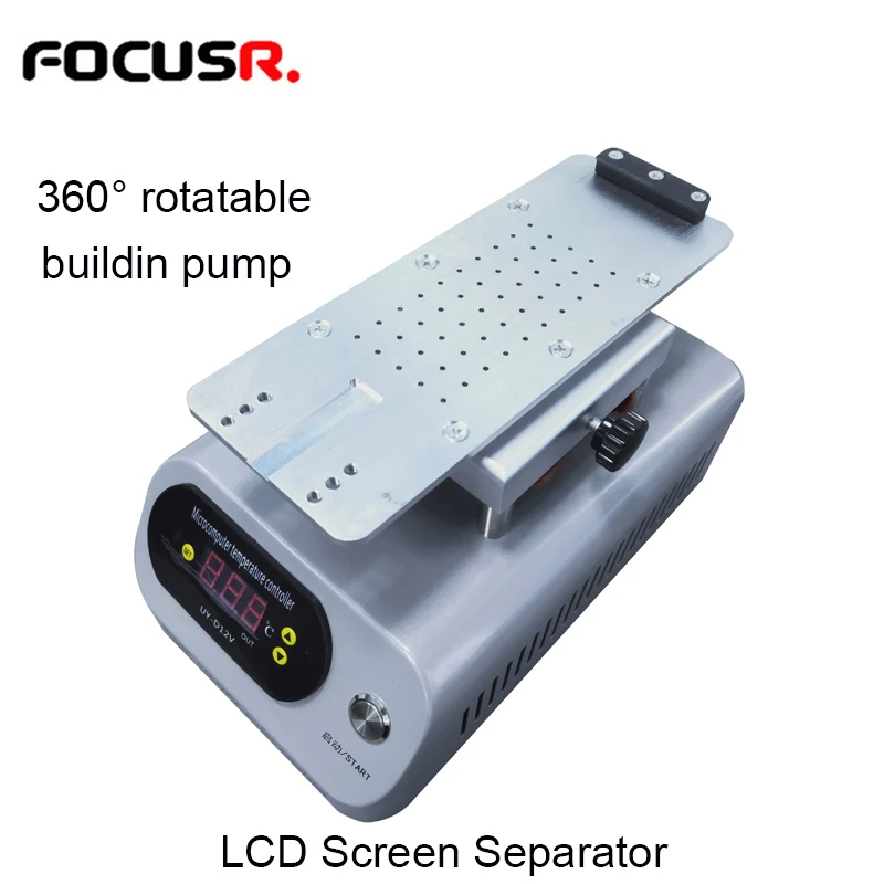 

110V Rotatable LCD Screen Separator Heating Platform Preheat Station With Buildin Pump LCD Glass Separation Heating Plate
