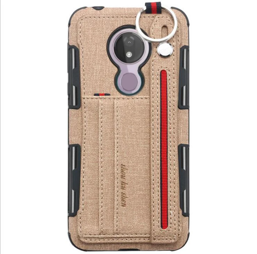 Лучший качественный чехол для мобильного телефона Motorola Moto G7 двухслойный