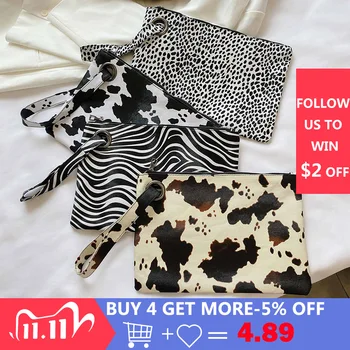 

Female Fashion Square Snake Print Wristlet Clutch Women Casual Purse PU Leather Handbag Money Phone Pouch Wallet torebki damskie