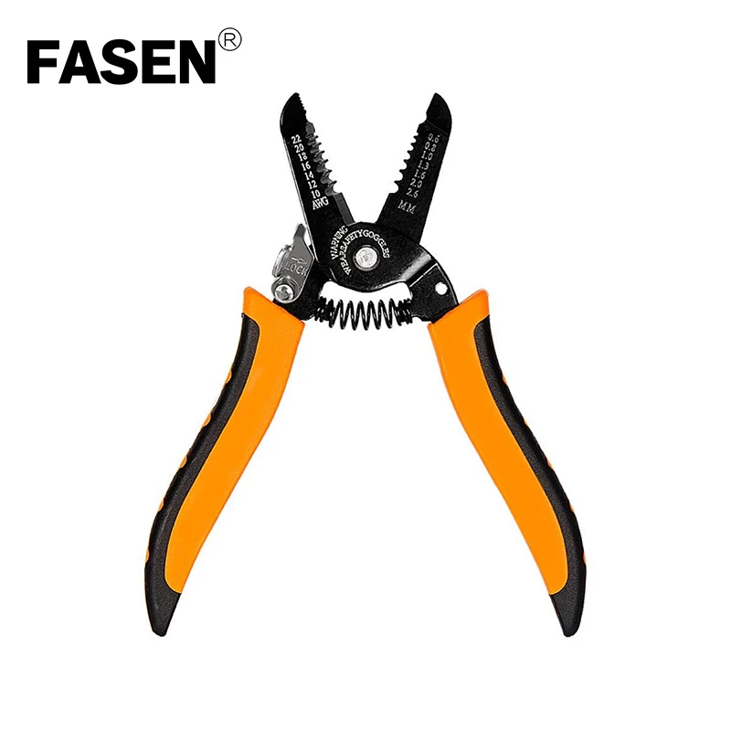 

Precision Wire Stripper, Boenfu 7.0 inch Wire Cutting Stripping Tool with Build-in Wire Cutter Pliers for 10-22 AWG Stranded