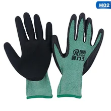 Hot Sale Safety Garden Working Gloves For Men Or Women With 4 Color Polyester Latex Safety Protective Gloves