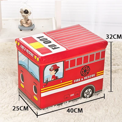 CTHome органайзер в форме автобуса для детской одежды, коробка для хранения игрушек, складная Автомобильная игрушка из мультфильма, корзина для хранения, детская корзина для хранения - Цвет: SNH0011-Body-3
