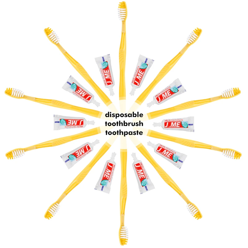 Одноразовые зубные щетки для путешествий в отеле зубная паста с мятой