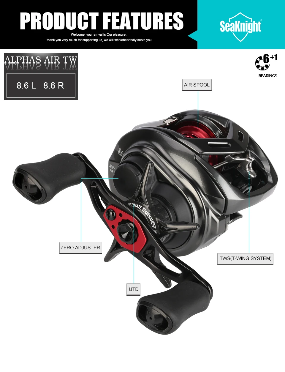 DAIWA 20 ALPHAS AIR TW 8.6R