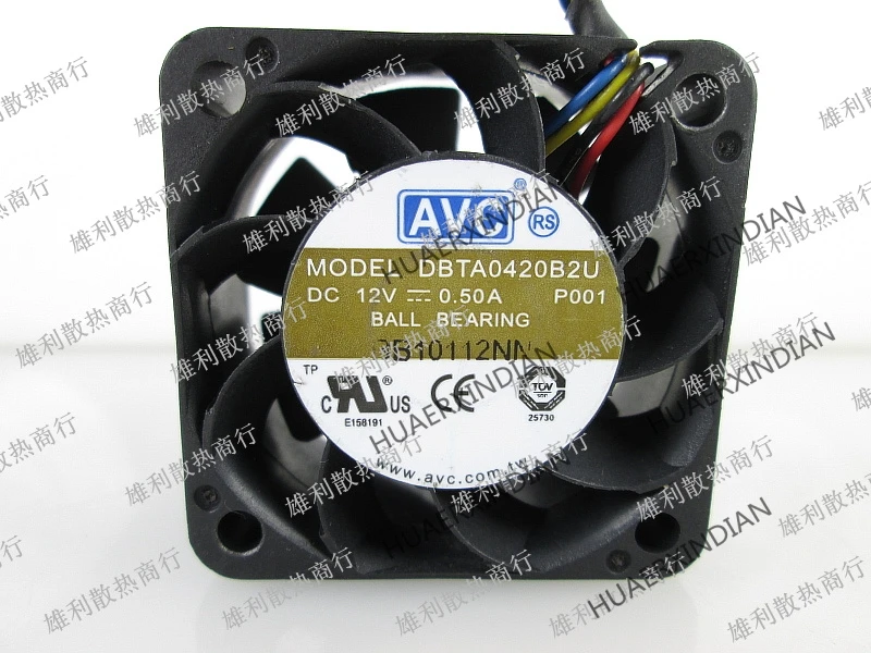 

Original NEW DBTA0420B2U 12V 0.50A 4CM 4wirePWM Motor protection cooling Fan high quality