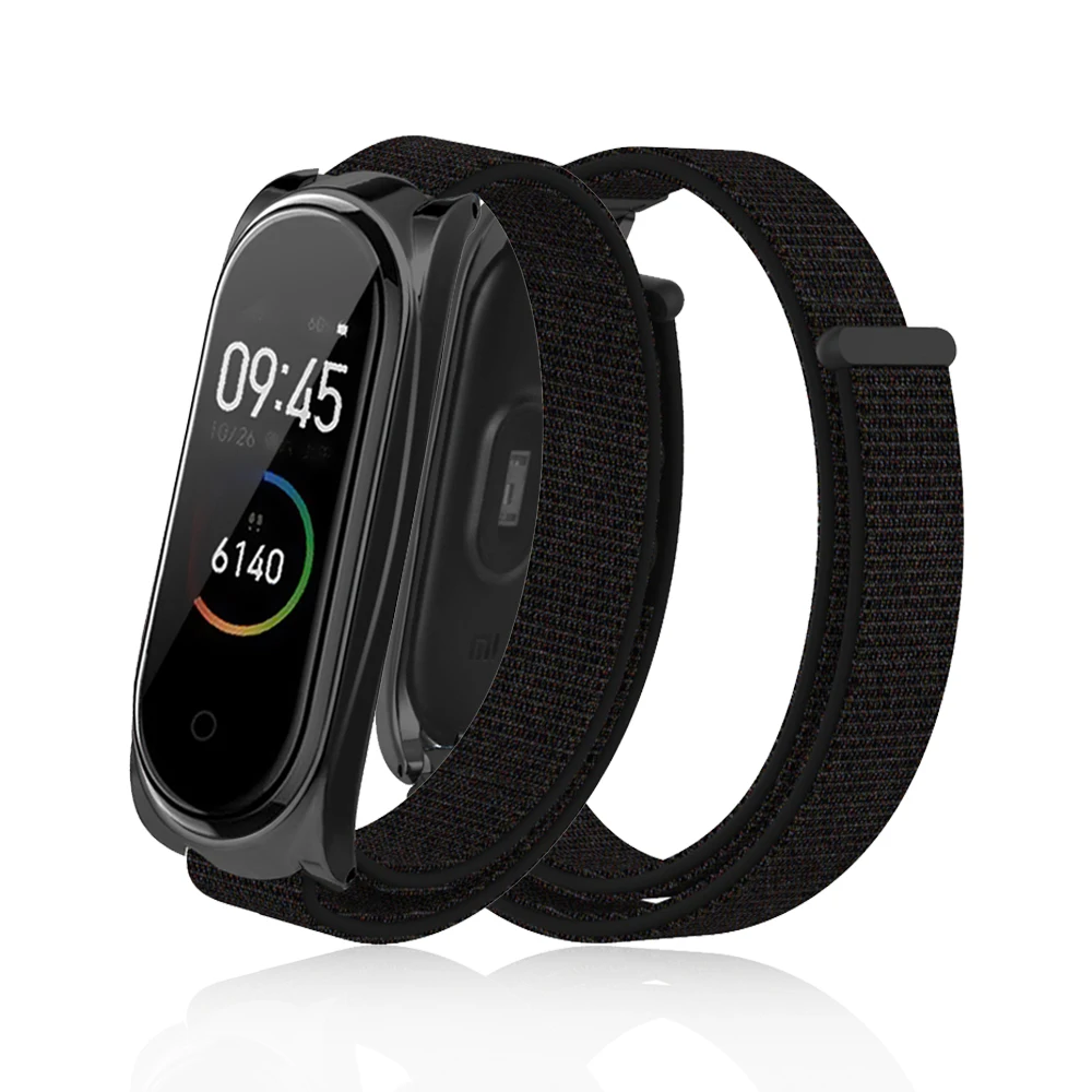 Для Xiaomi mi Band 4 3 ремешок нейлоновый браслет Breatable Браслеты Спортивный Браслет для Xioa mi Band 3 4 умные часы с ремнем
