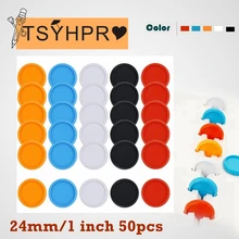 Reliure à disque 24mm, 50 pièces, anneaux de reliure à feuilles mobiles, accessoires pour Notebook CX19 009