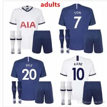 19/20 Tottenham футболка для футбола ERIKSEN DAVIES ROSE VERTONGHEN SANCHEZ SON KANE DELE NDOMBELE комплект для взрослых+ носки футболка для футбола