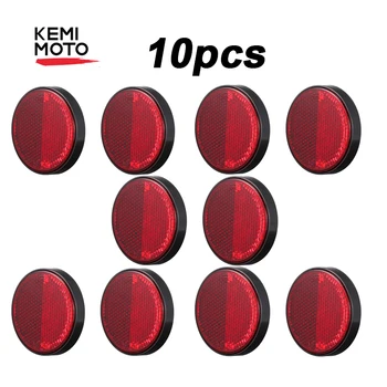 

10Pcs Round Reflectors Red Camper Trailer Universal Motorcycle RV Caravan Auto Trucks Side Mark Rear/Tail/Signal Accessories