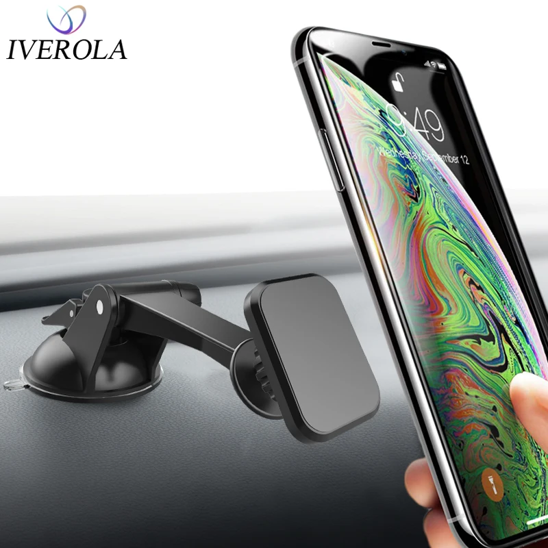 Автомобильный магнитный держатель для телефона Магнитная подставка iPhone 11 8