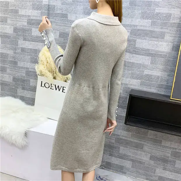 Blusas De Inverno Feminina, 9468, настоящая фотография, новое корейское эластичное трикотажное платье с квадратным воротником, 54-2 этаж, ряд 6-7, средняя полка