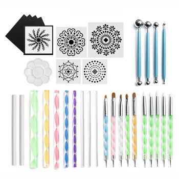 

Mandala Dotting Tools for Painting Rocks Mandala Painting Dotting Stencil Dot Mandala Kit Nail Rock Fabric DIY Wall Art