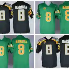 Новейший Орегон утки Маркус Мариота возврат для мужской Джерси