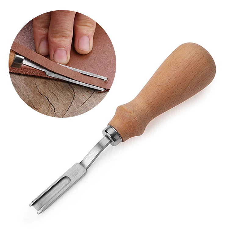 

French Style Leather Edge Beveler for hadwork Cutting Skiving Trimming for leather Edge Cutting Knife for Leather Craft Tool