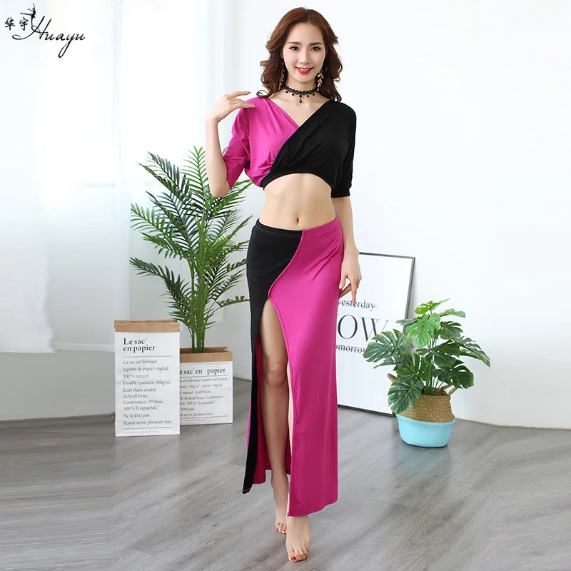 

Huayu Dance Modal Belly Dance Practice Clothes 2019 New Style Loose-Fit Sexy Long Skirts WOMEN'S Suit