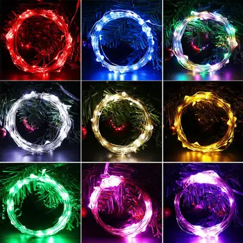 

10m 100 Led Holiday Light String Usb With Remote Control Light String Silver Line Light String Christmas Decoration Small Lights