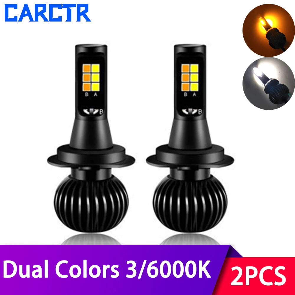 

Universal Led Fog Light for Car Bbubs H7 LED Lamps H11 H8 H1 H3 9006 880 1 Year Warranty Dual Colors 12V Fog Lamp Car Lights