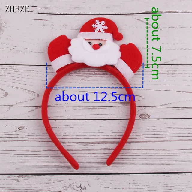 Trendy Christmas Headbands For Children Girls Xmas Tree Party Hats Hair Band Clasp Head Hoop Decoration Accessories Gifts 1