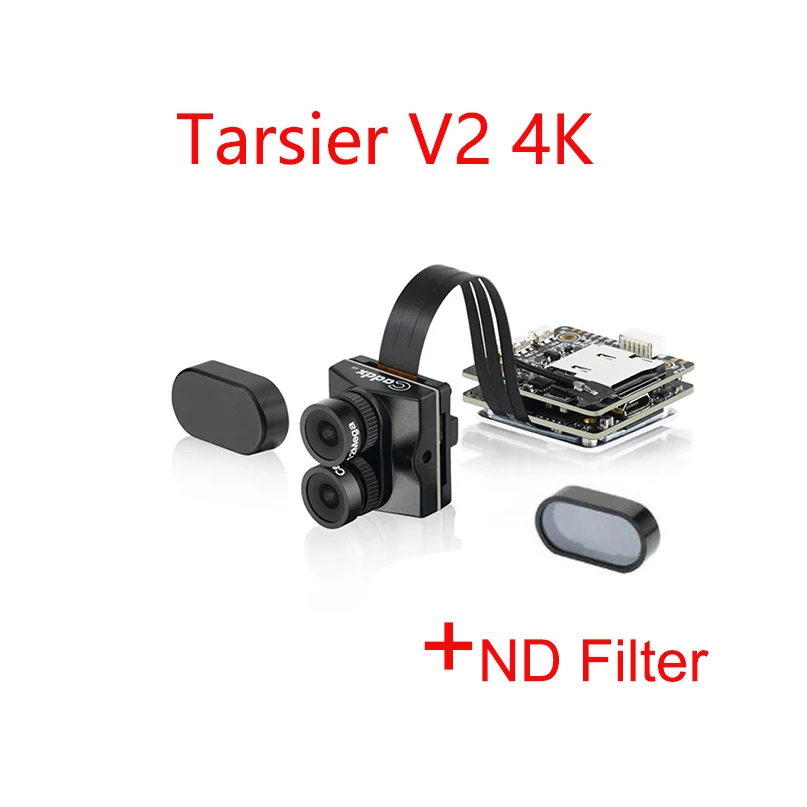 Caddx.us Tarsier V2 4K 30fps 1200TVL двойной объектив Супер WDR WiFi Мини FPV камера HD Запись DVR двойной аудио OSD для гонок Дрон - Цвет: V2 With ND Filter