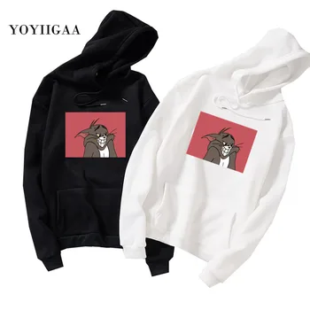 

Women Hoodies Sweatshirt Harajuku Long Sleeved Women's Hoodie Hooded Pullovers Casual Tops O-neck Women's Hooded Sweatshirt Tops