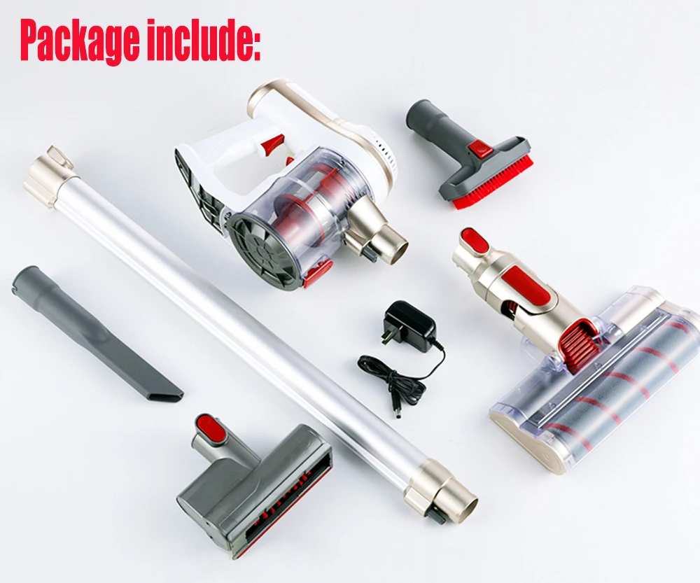 Handheld Vacuum Cleaner For Home Car Wireless 20000Pa cyclone Suction Multi functional Sweeping Brush