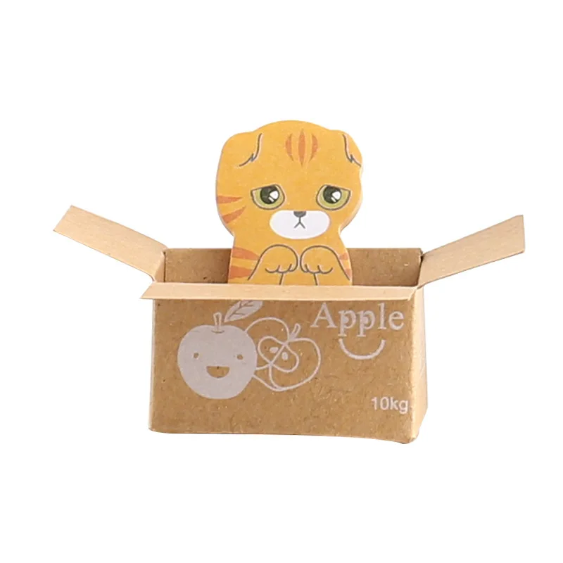 5 шт. 3D Kawaii Кошка Собака коробка милые наклейки из мультфильмов корейские