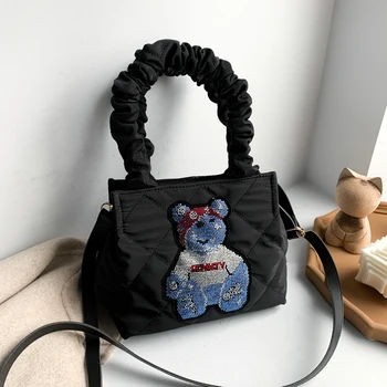 

NEW Original Design Fashion Sequin Handbag Tote Bag & Elegant Bucket Bag Cross Body Bag Width 23cm Height 19cm Thickness 12cm