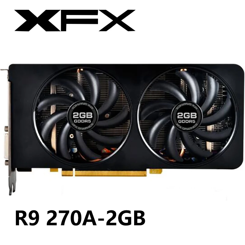 Оригинальная графическая карта XFX R9 270A 2 ГБ для AMD Radeon 270 Гб видеокарты GPU