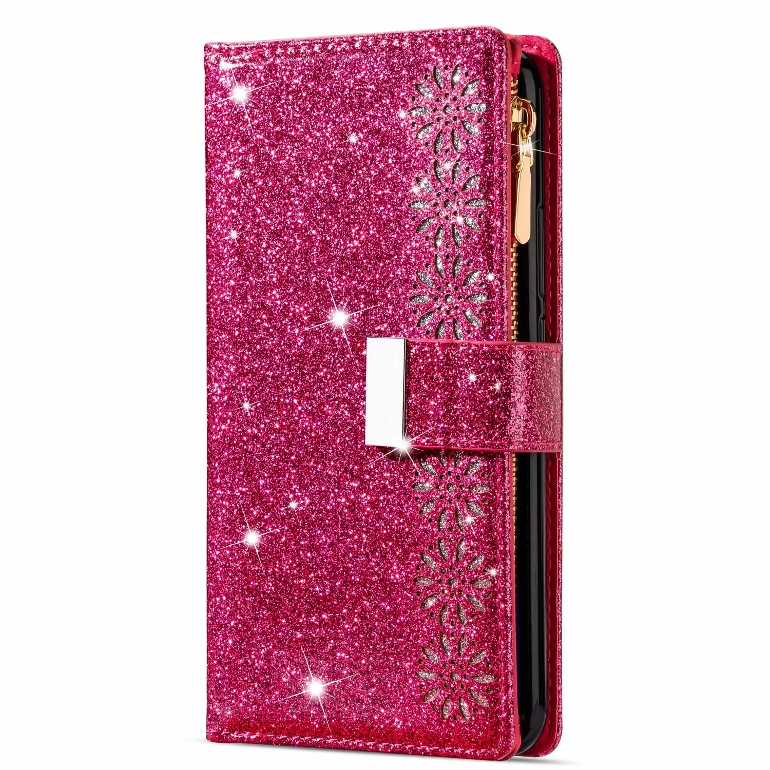 Custodia a portafoglio in pelle Flip per Samsung S21 S20 S30 Ultra S10 S9 S8 Plus S7 Edge Note 8 9 10 20 Ultra Bling Funda Protect C_voghion.com