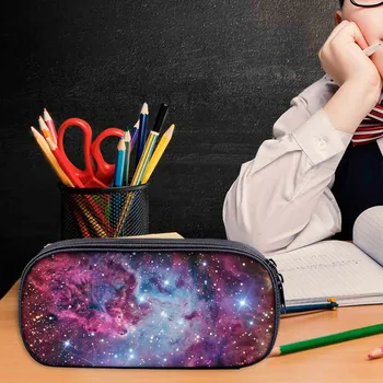 

Multifunctional Large-capacity Starry Sky Pattern Pencil Case Cartoon Kids Stationery Bag Children Pencil Case School Supplies