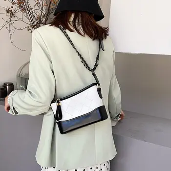 

Diamond Pattern Women Handbag Luxury Designer Female Contrast Color Stitching Shoulder Bag High Quality Leather Crossbody Bags
