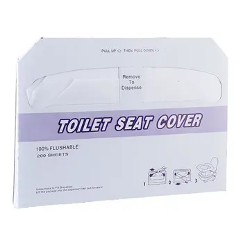 

200 Pcs/lot Disposable Toilet Pad / Thickened Toilet Toilet Seat Cushion Paper Travel Hotel Waterproof Toilet Seat Universal