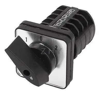 

AC500V 10A 1-0-2 3 Position 16 Terminal Universal Rotary Cam Combination Switch